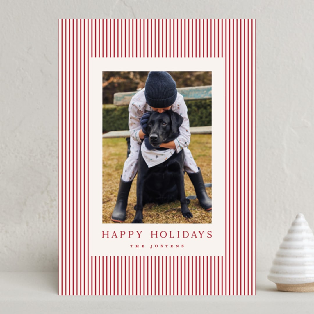 "The Prep" - Holiday Cards in Cinnamon by Kristie Kern - Front