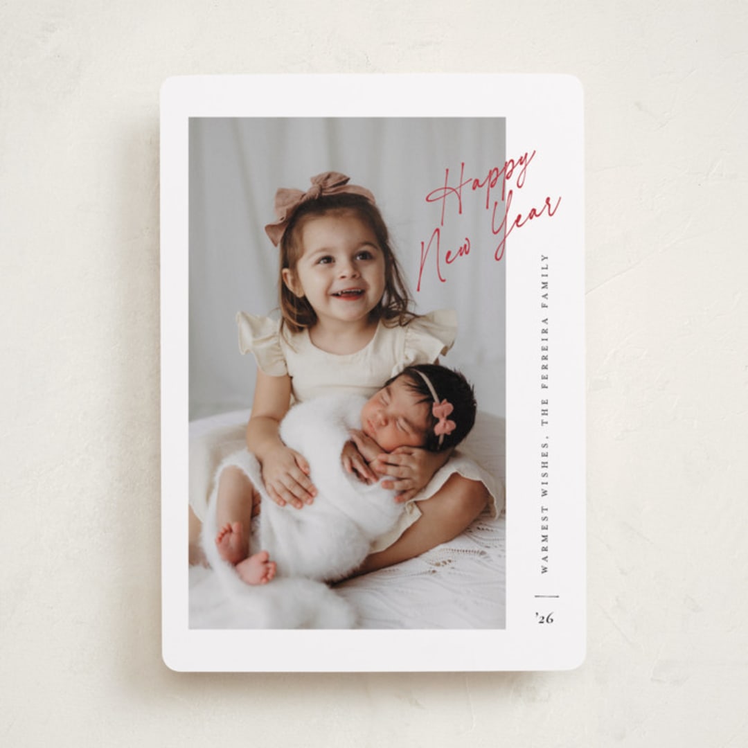 "Charming" - Holiday Cards in Berry by Ana de Sousa - Front
