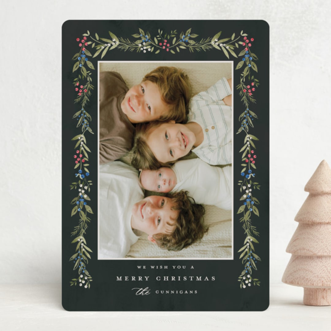 "One For The Soul" - Holiday Cards in Coal by Petra Kern - Front