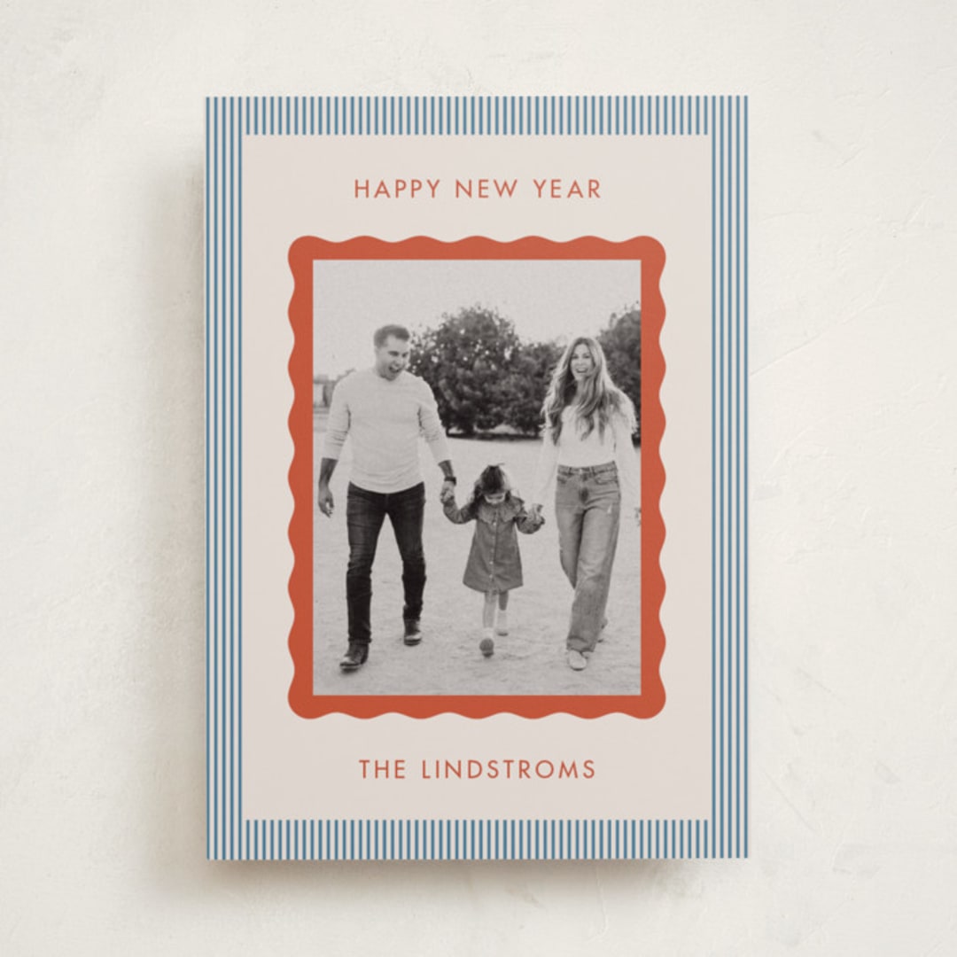 "Wavy Edge" - Holiday Cards in Beach by Kelly Schmidt - Front