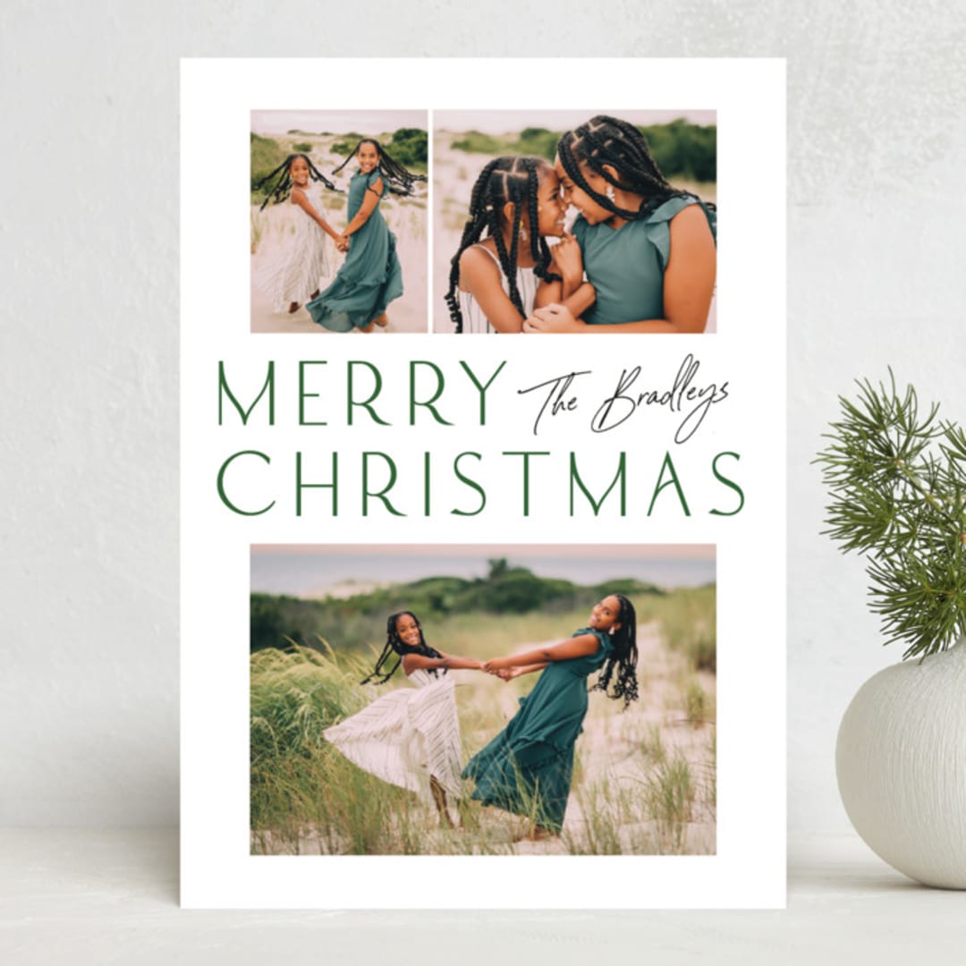 "Christmas Memories" - Holiday Cards in Pine by Pixel and Hank - Front