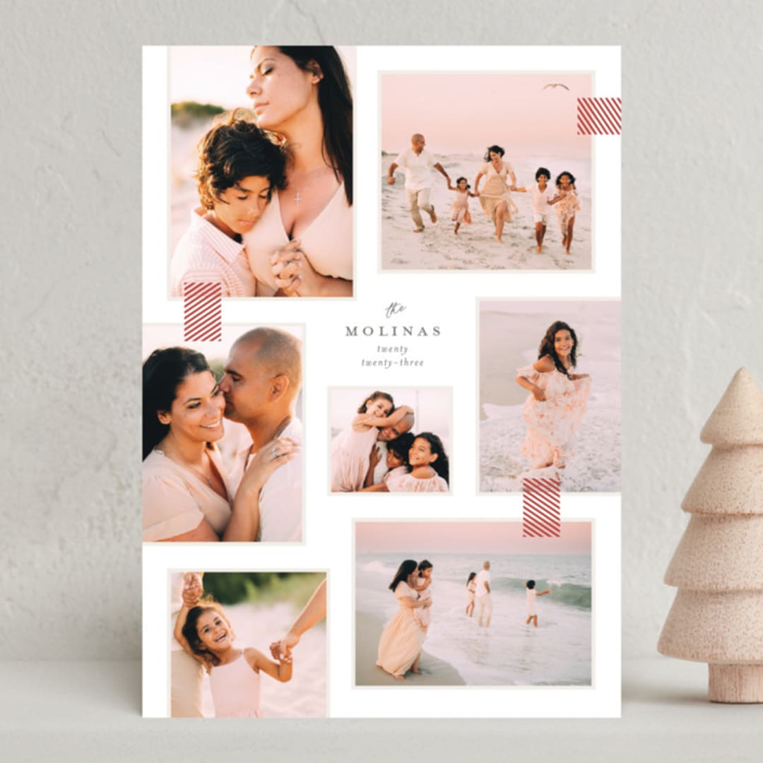 "Le Ruban" - Holiday Cards in Snow by Carrie ONeal - Front