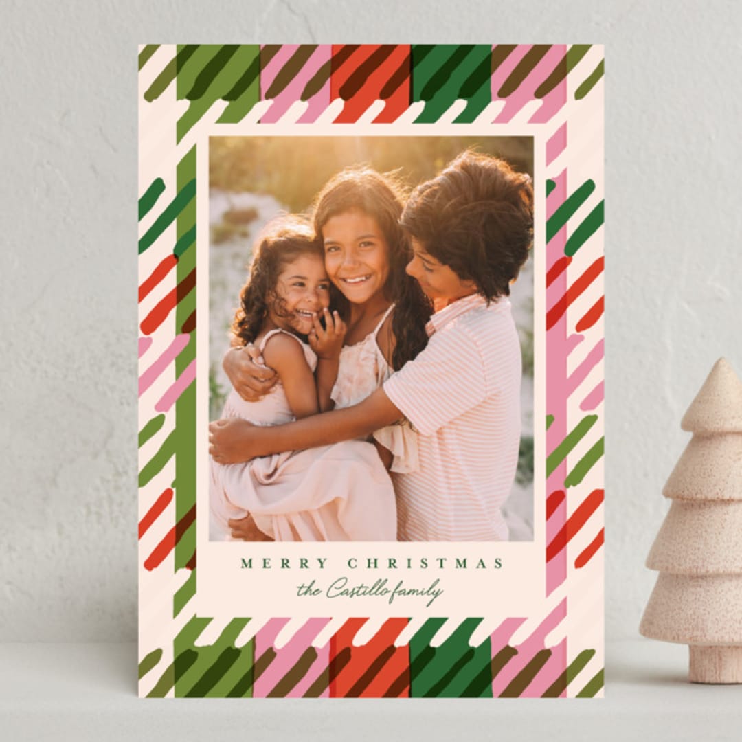 "Vermilion Motley" - Holiday Cards in Gumdrops by Carrie ONeal - Front