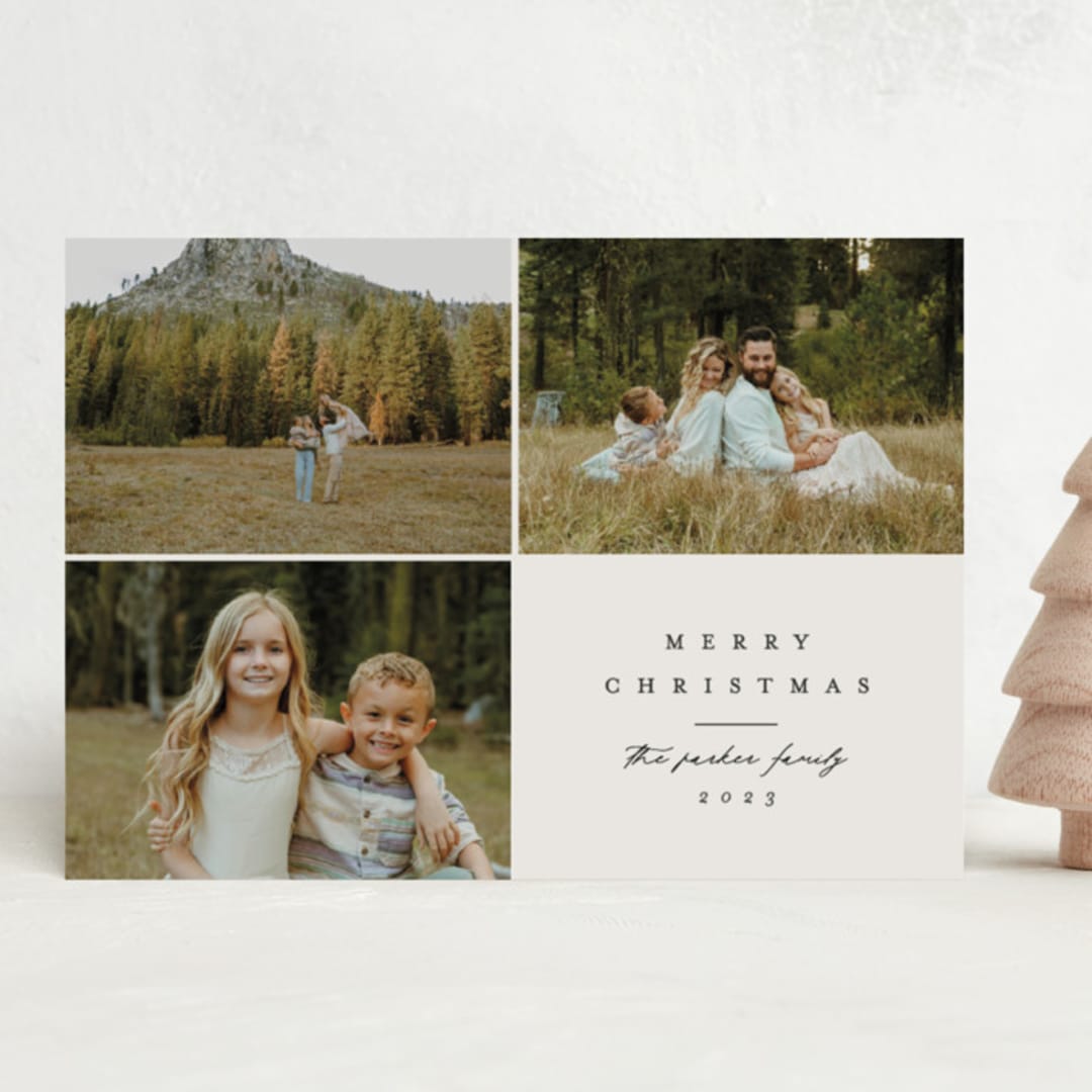 "boxed" - Holiday Cards in Fog by Brianne Larsen - Front