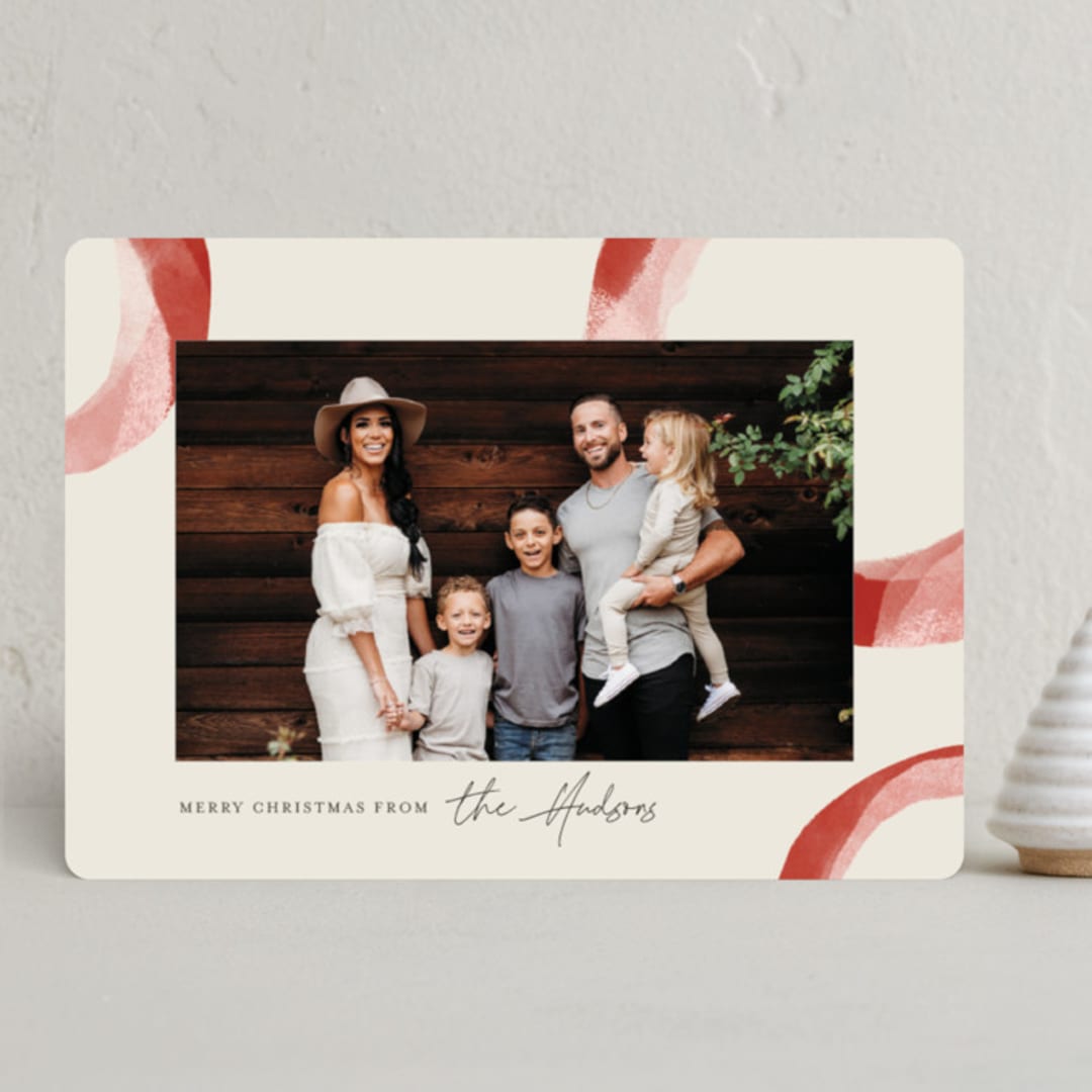 "Bold Circles" - Holiday Cards in Vanilla by Monika Torun - Front