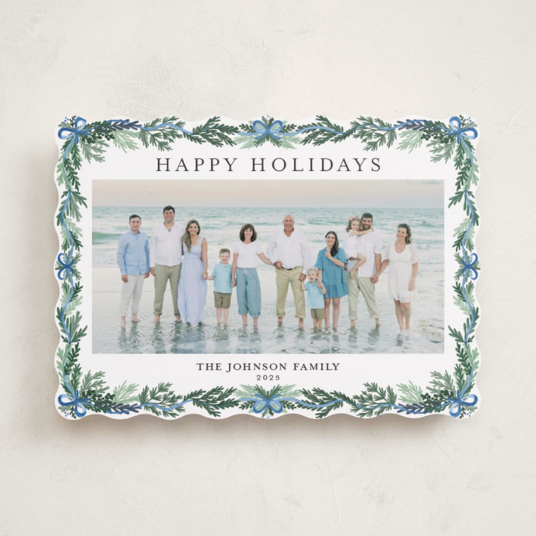"traditional christmas" - Holiday Cards in Frosty Blue by Angel Walker - Front