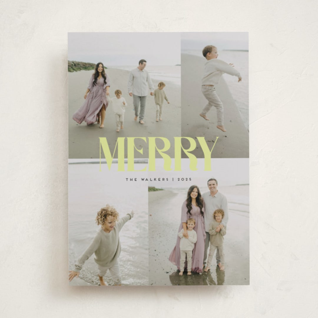 "cover" - Holiday Cards in Citron by Morgan Kendall - Front