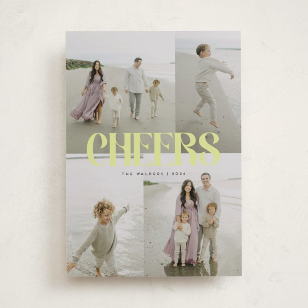 "cover" - Holiday Cards in Citron by Morgan Kendall - Front