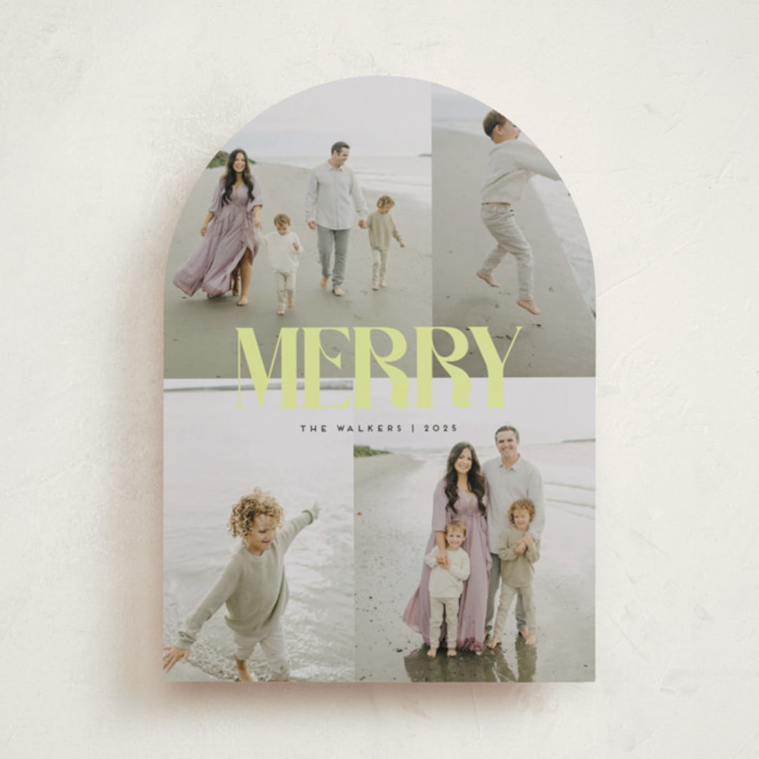 "cover" - Holiday Cards in Citron by Morgan Kendall - Front