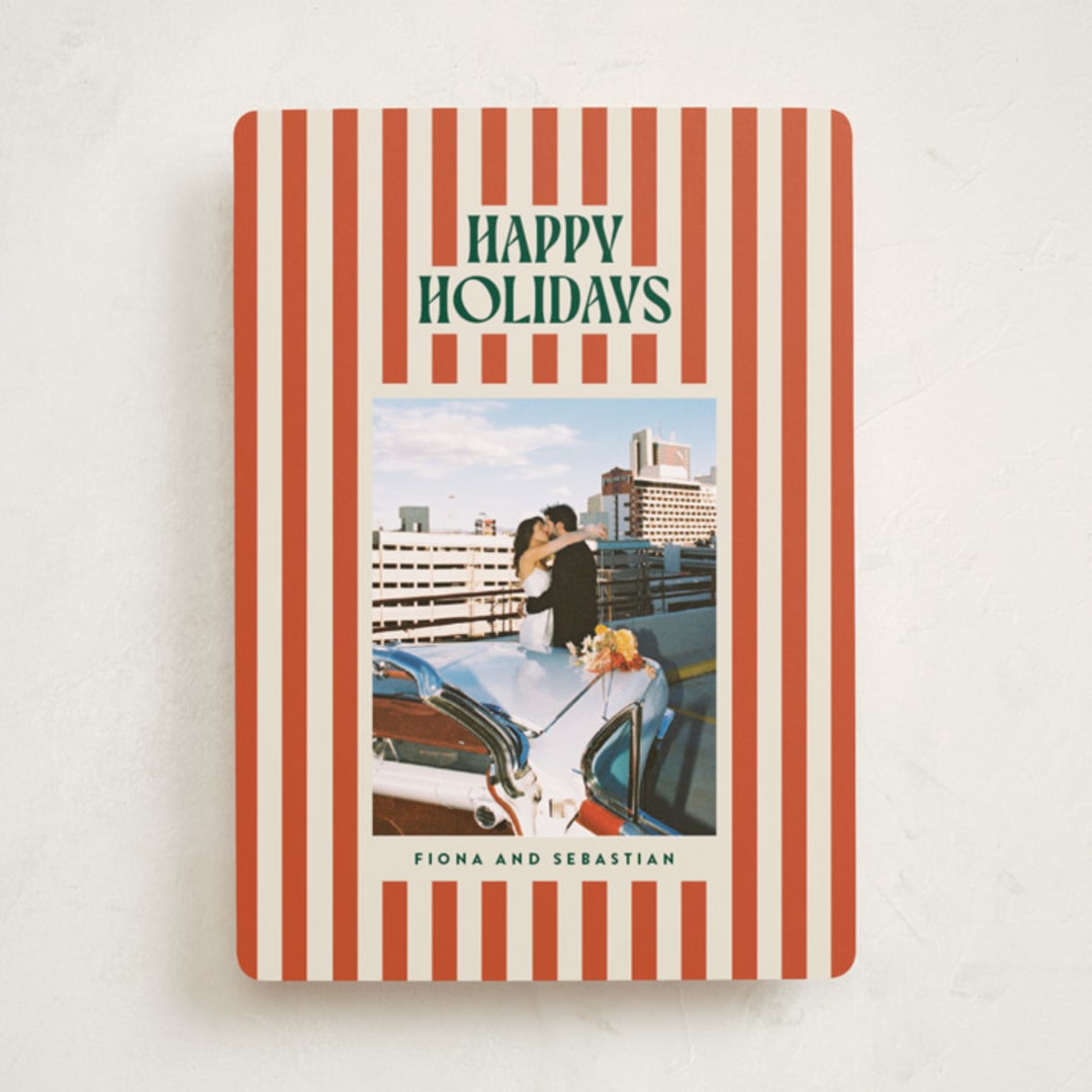 "Bold & Bright" - Holiday Cards in Mistletoe by Ekko Studio - Front