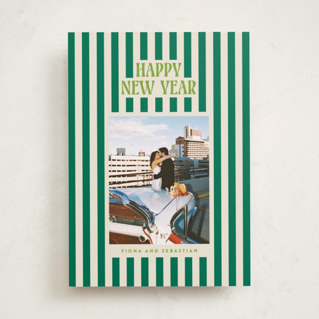 "Bold & Bright" - Holiday Cards in Balsam by Ekko Studio - Front