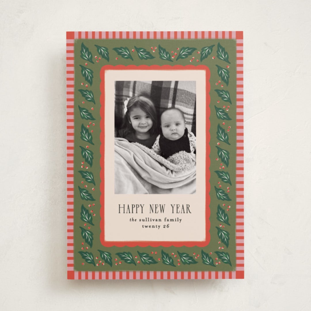 "Francie" - Holiday Cards in Pine Needle by Julie Murray - Front