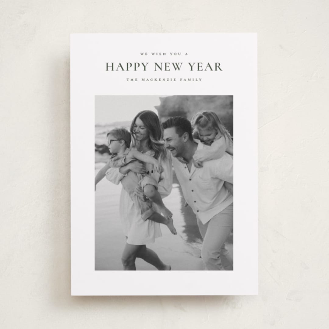 "Quartzite" - Holiday Cards in Flannel by Wildfield Paper Co - Front