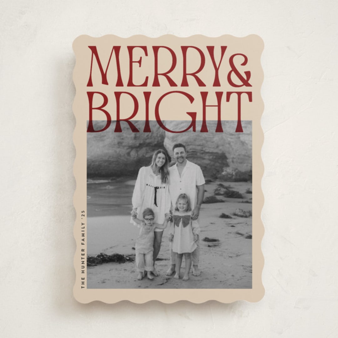 "Bold" - Holiday Cards in Candied Apple by JeAnna Casper - Front