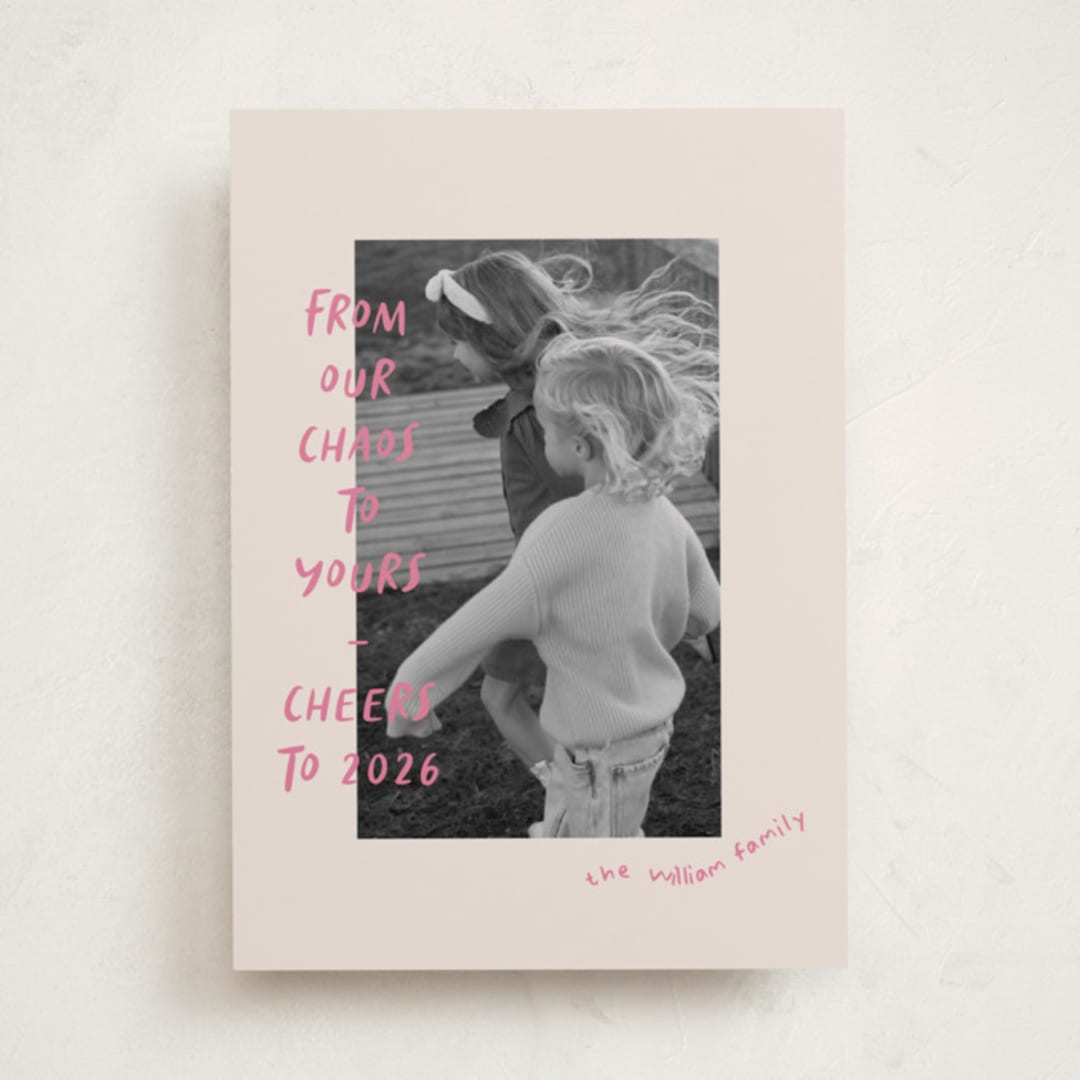 "Happy Chaos" - Holiday Cards in Gumdrop by Vera Lim - Front