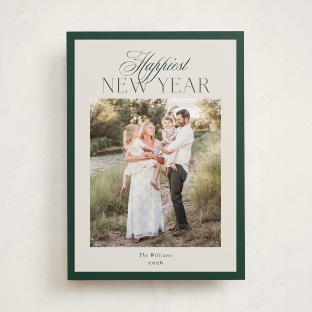 "refined bliss" - Holiday Cards in Evergreen by Carolyn Nicks - Front