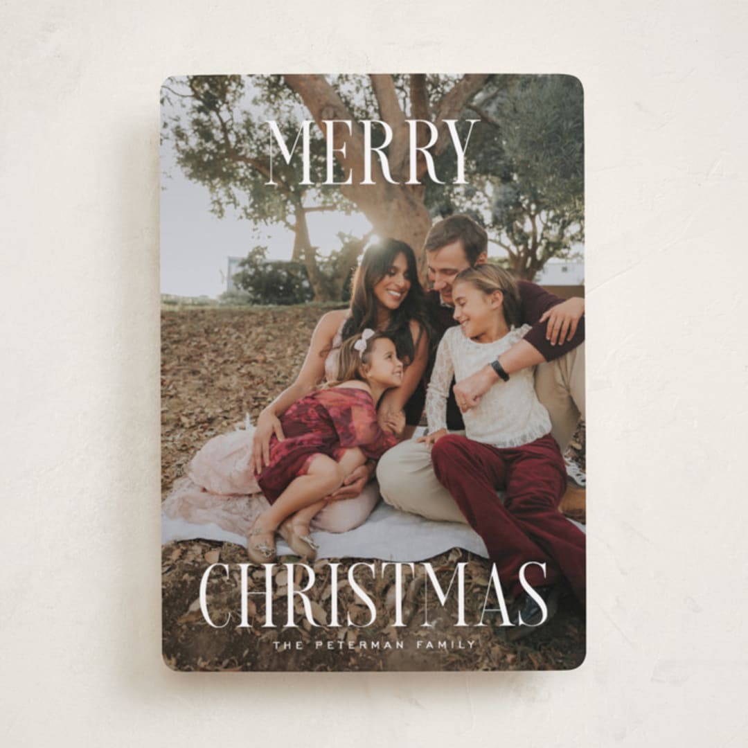 "Christmas" - Holiday Cards in Snow by Rebecca Durflinger - Front
