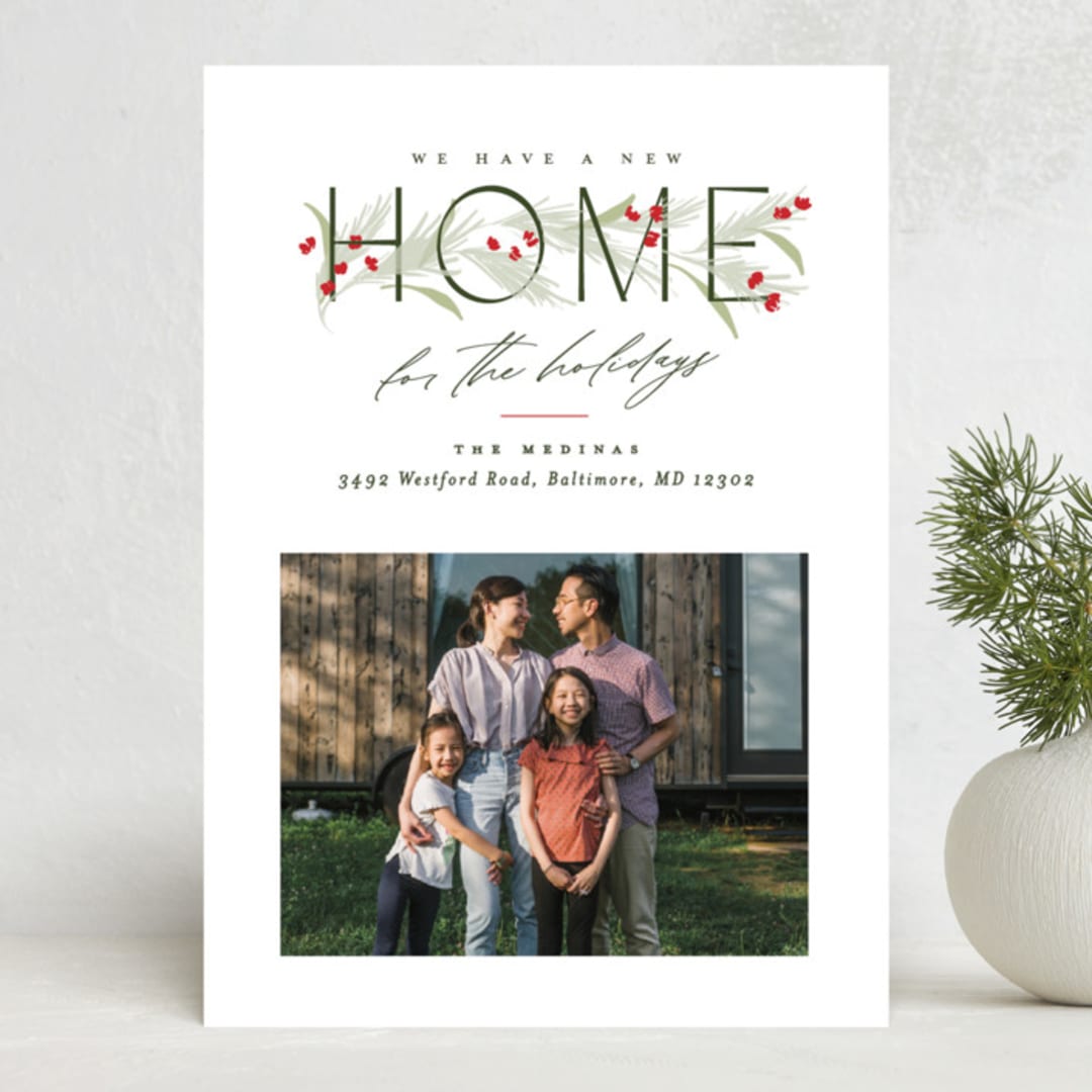 "Moving Garland" - Holiday Cards in Festive by Erin L. Wilson - Front