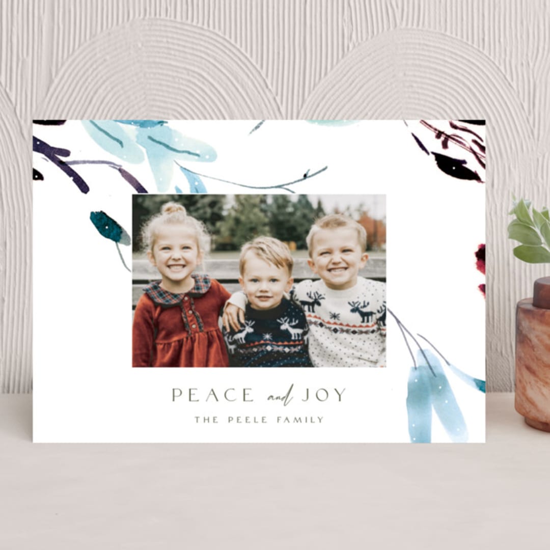 "Frost Garden" - Holiday Cards in Ice by Eve Schultz - Front