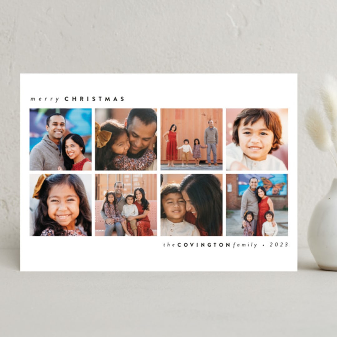 "Little moments" - Holiday Cards in Powder by Emily Sabol Goss - Front