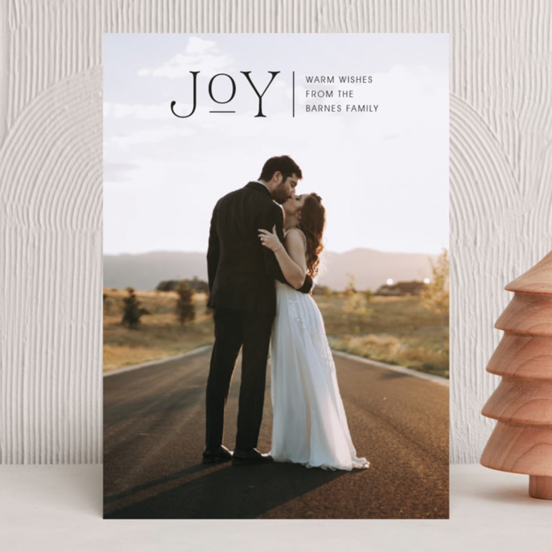 "Romantic" - Holiday Cards in Ink by Olivia Goree - Front