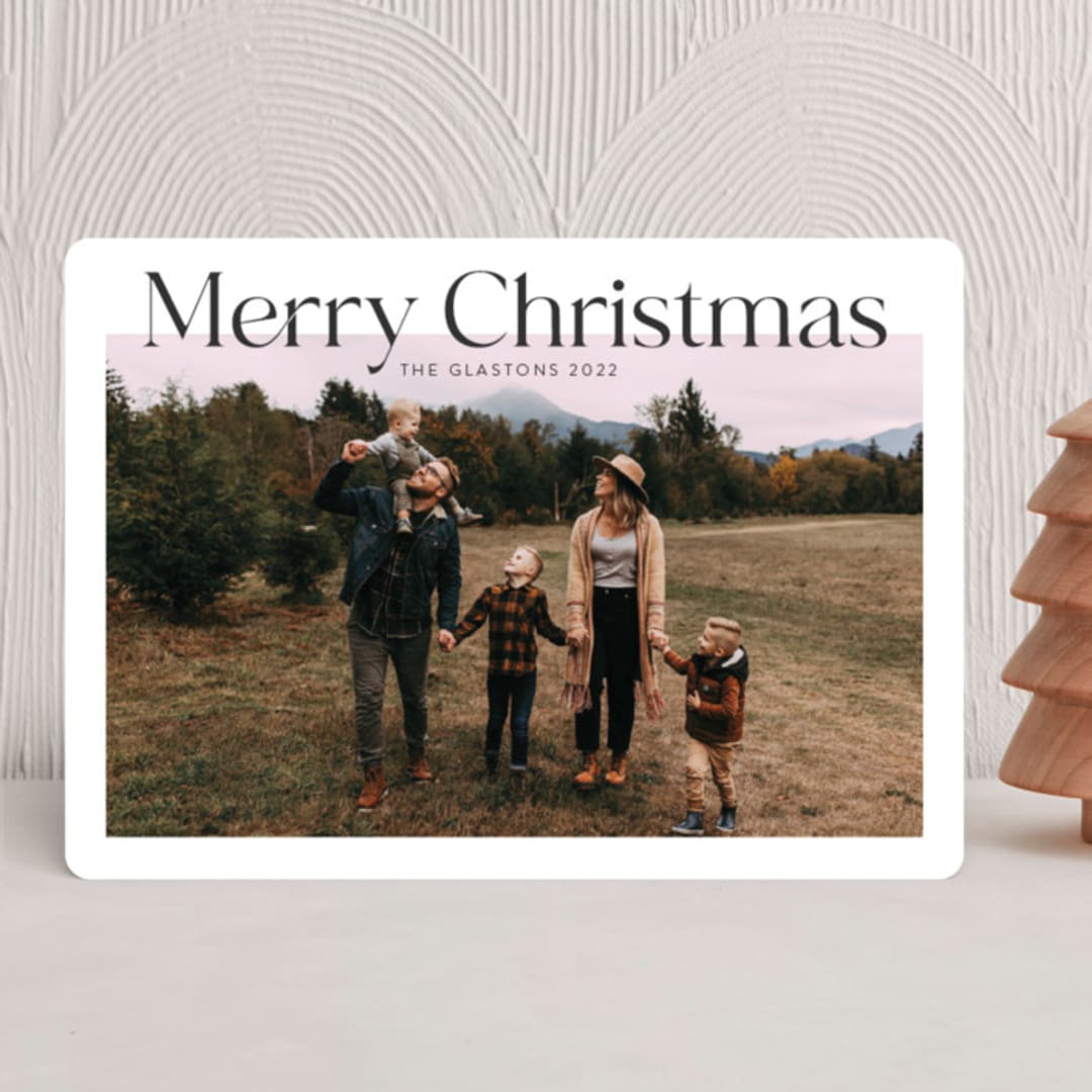 "Modern Sky" - Holiday Cards in Ink by Nicole Walsh - Front