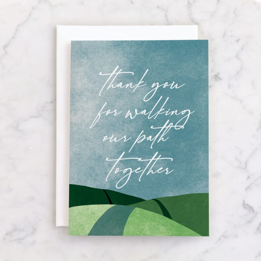 "Together" - Single Greeting Cards in Sky by Sumak Studio - Front