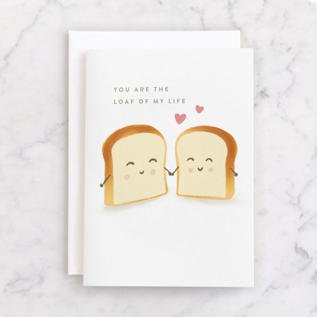 "shokupan" - Single Greeting Cards in Cocoa by chocomocacino - Front