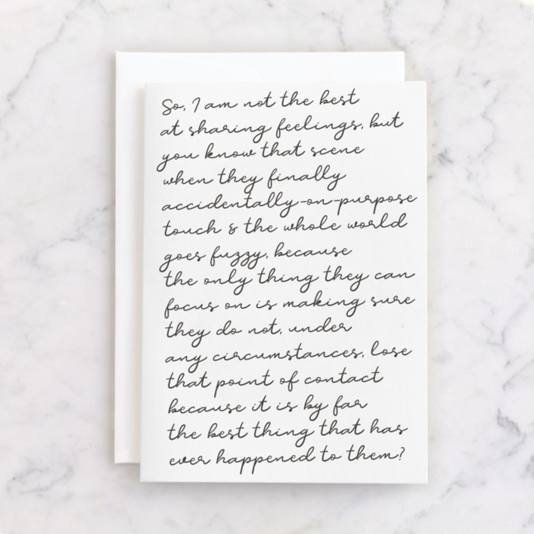 "just like a movie" - Single Greeting Cards in Noir by Leanne Friedberg - Front
