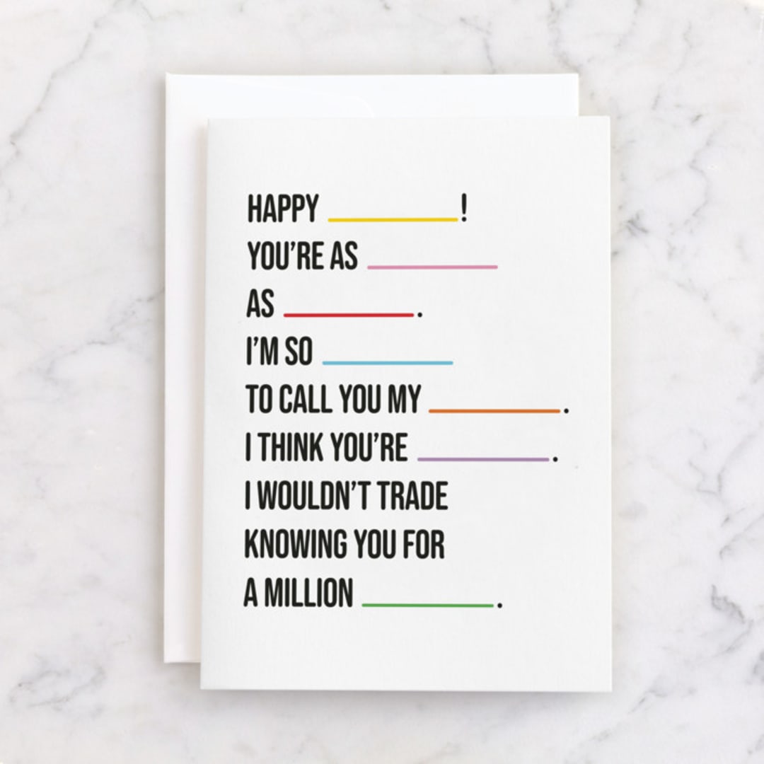 "You Said It" - Single Greeting Cards in Colorful by mo kelley - Front