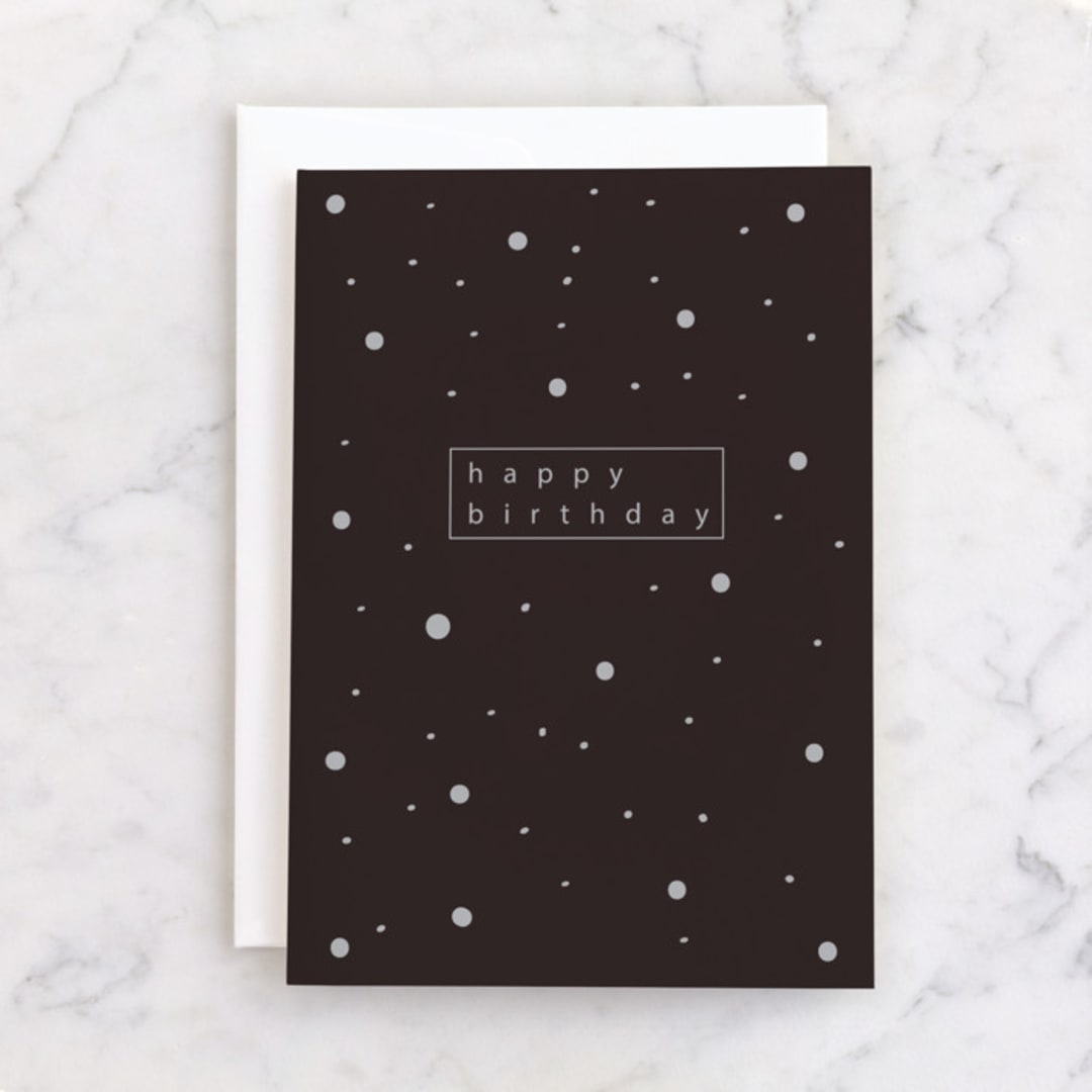 "modern party" - Single Greeting Cards in Slate by Tina Lee - Front