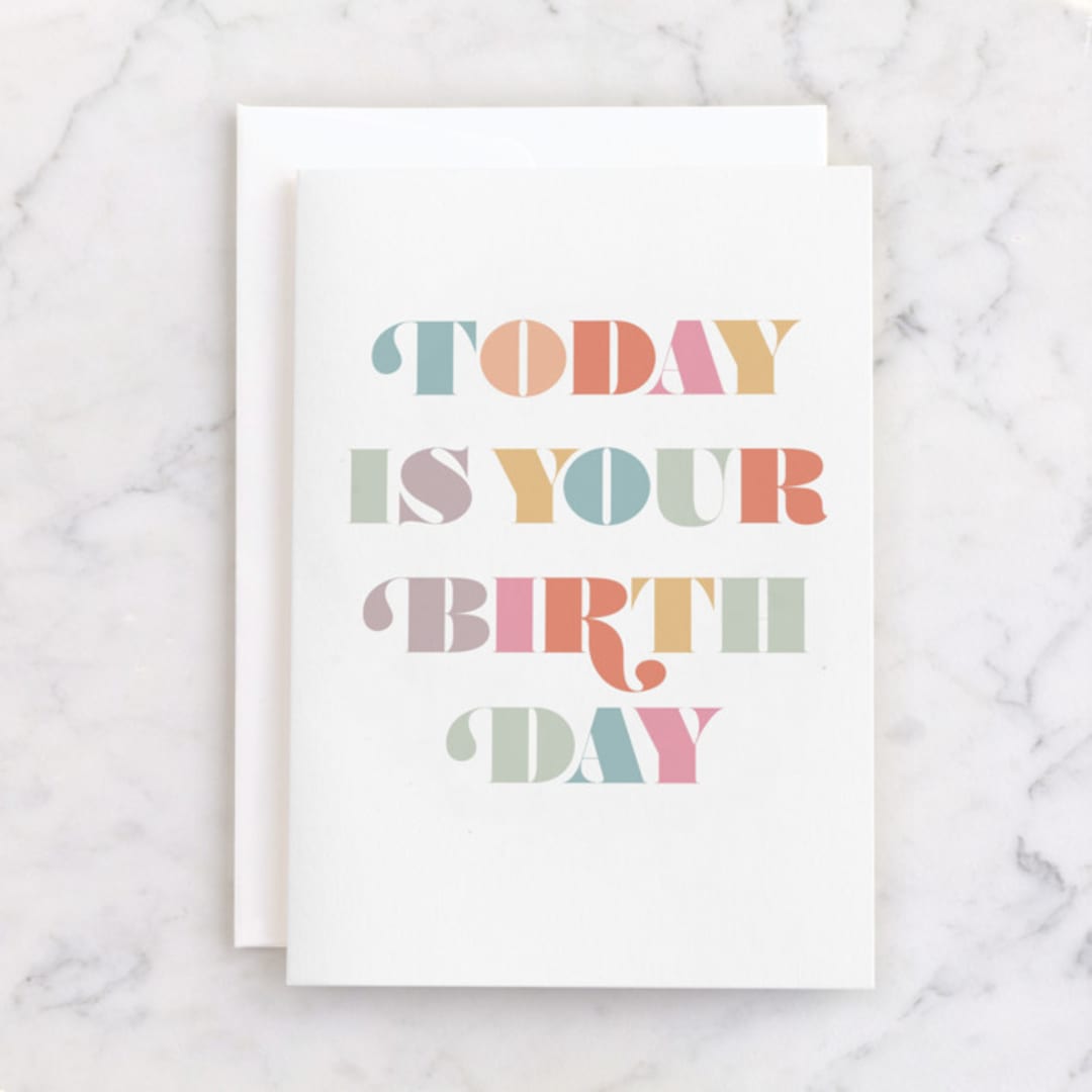 "Today" - Single Greeting Cards in Silk by Lori Wemple - Front