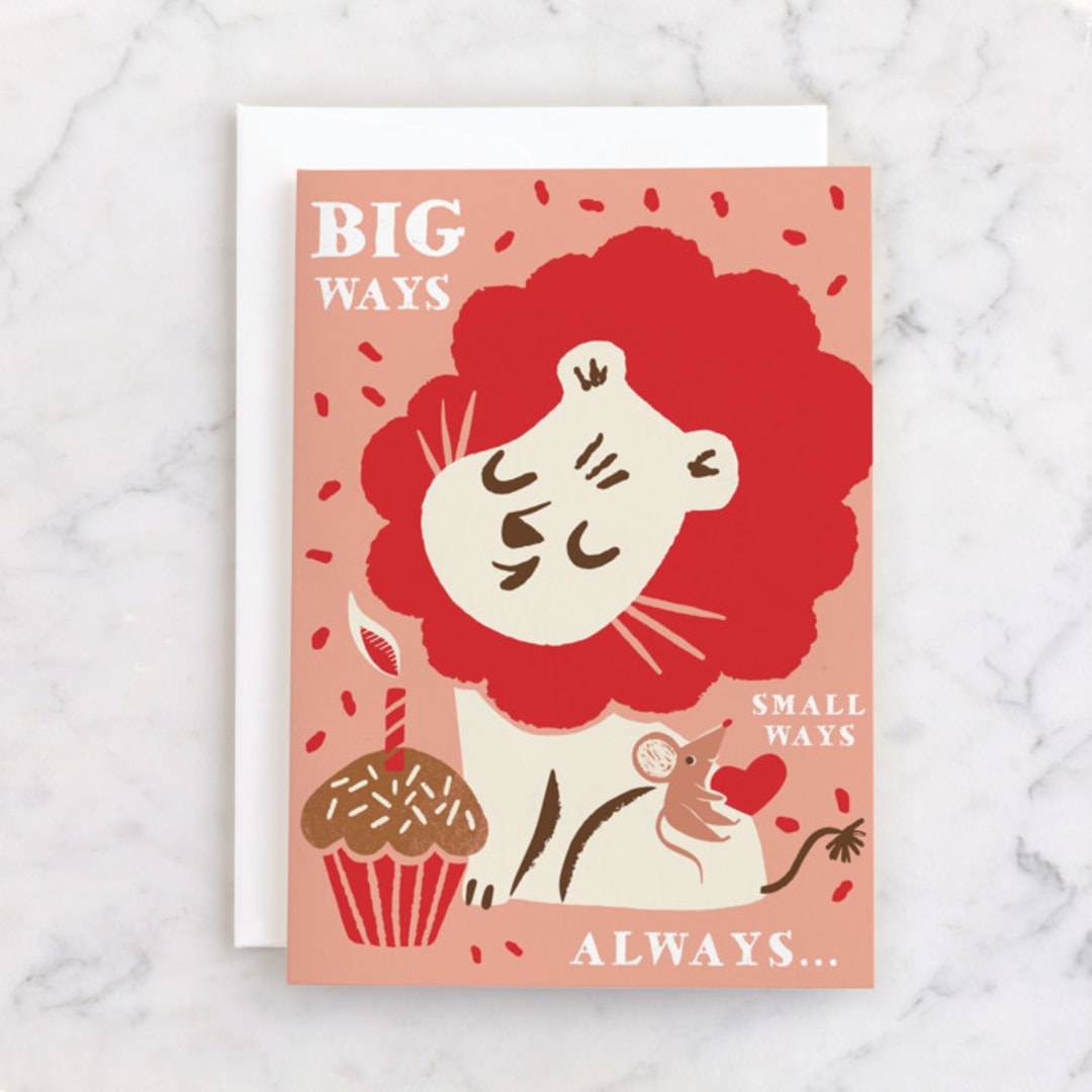 "Always" - Single Greeting Cards in Cherry by Vivian Yiwing - Front