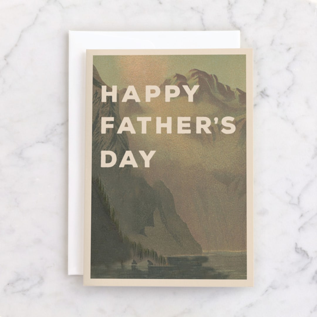 "Adventure" - Single Greeting Cards in Moss by Violet and Mae - Front