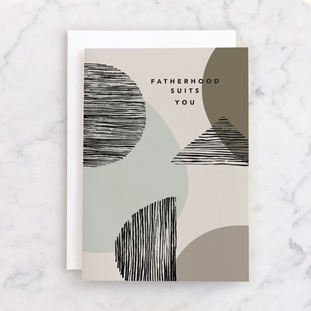 "Modern Whimsy" - Single Greeting Cards in Stone by Creo Study - Front