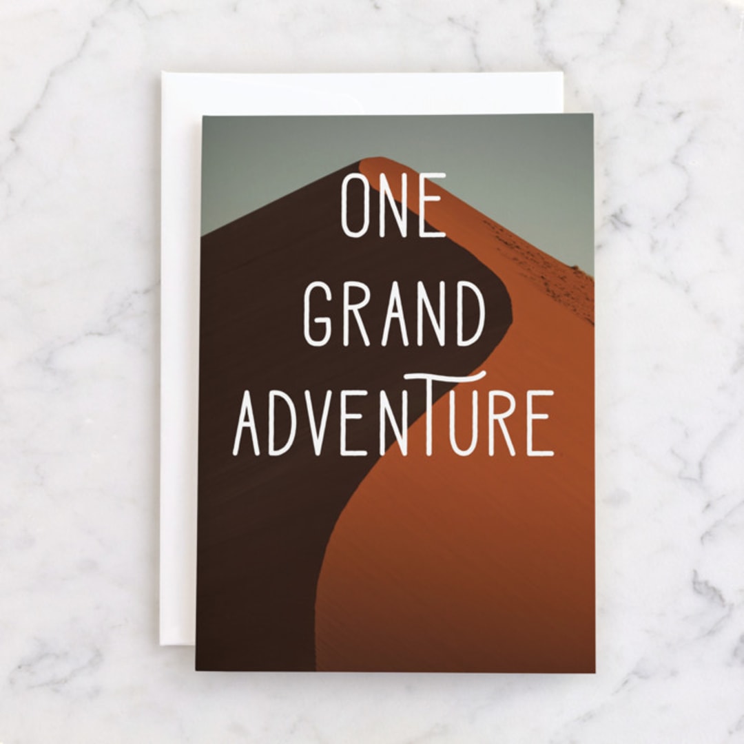 "Red Dune" - Single Greeting Cards in Earthy by Benno and Noosa - Front