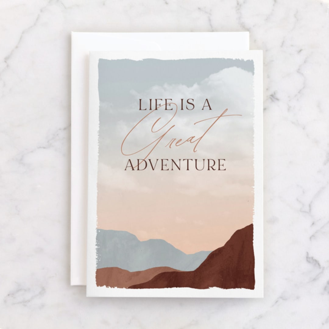 "Great Adventure" - Single Greeting Cards in Earth by Pixel and Hank - Front