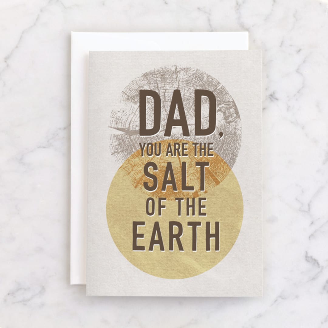"Salt of the Earth" - Single Greeting Cards in Earth by Robin Ott - Front