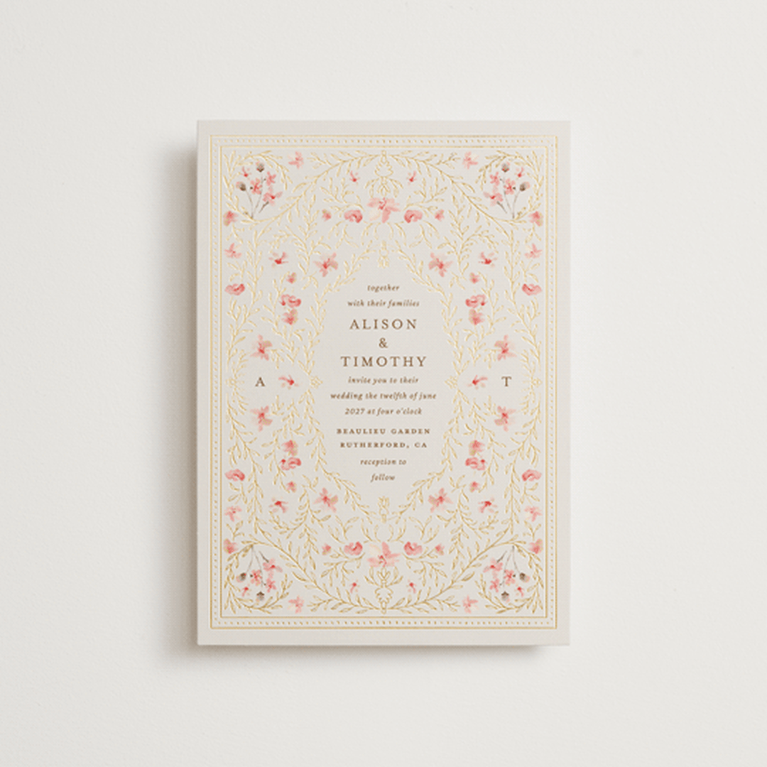 "Victorian" - Wedding Invitations in Versailles by Claudia Orengo - Front