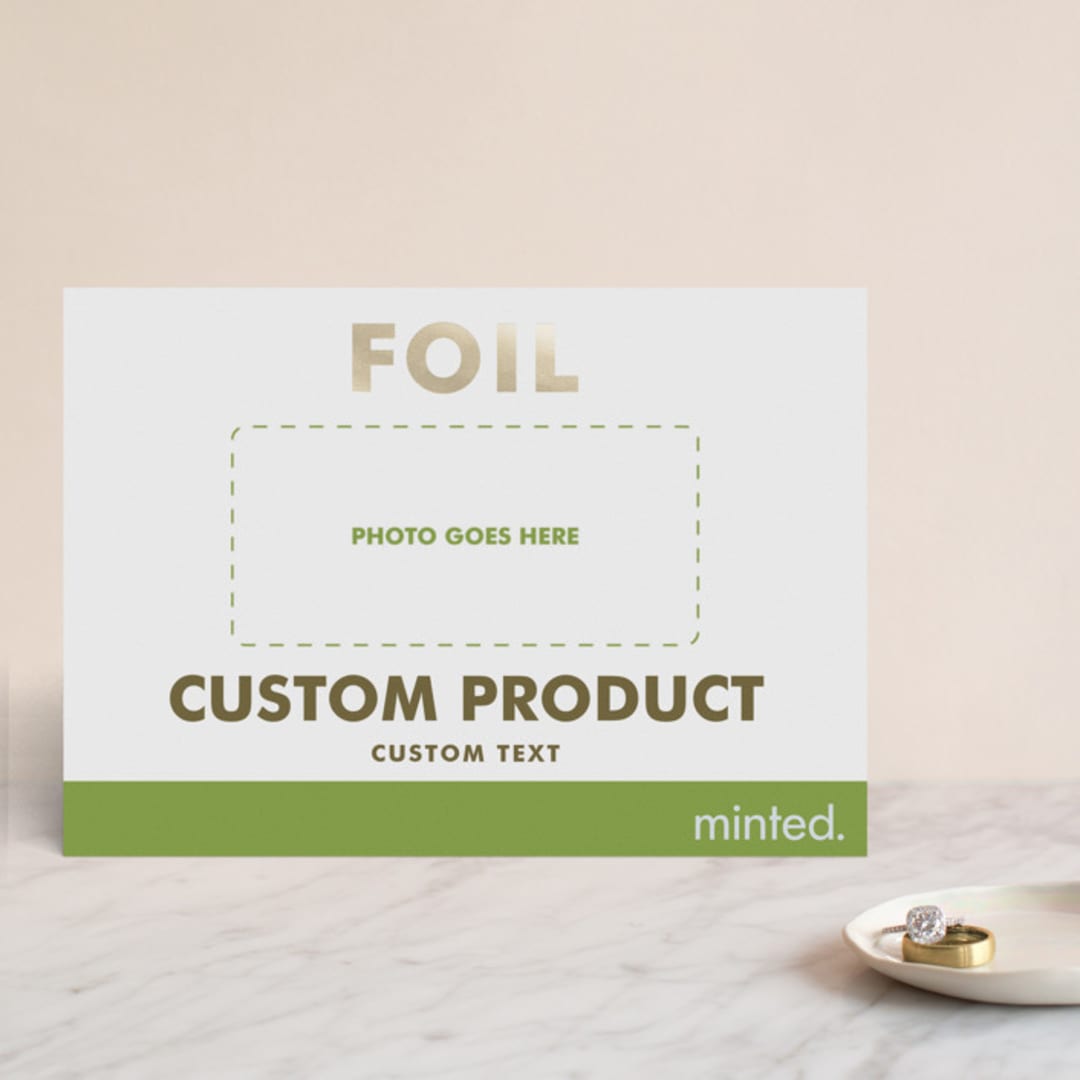 "Landscape Custom" - Wedding Invitations in Golden by Minted Custom - Front