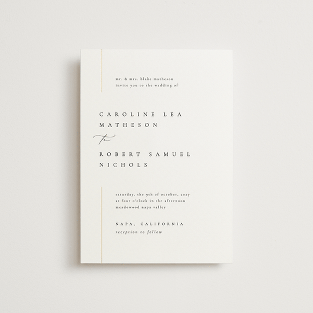 "London" - Wedding Invitations in Classic by Kelly Schmidt - Front