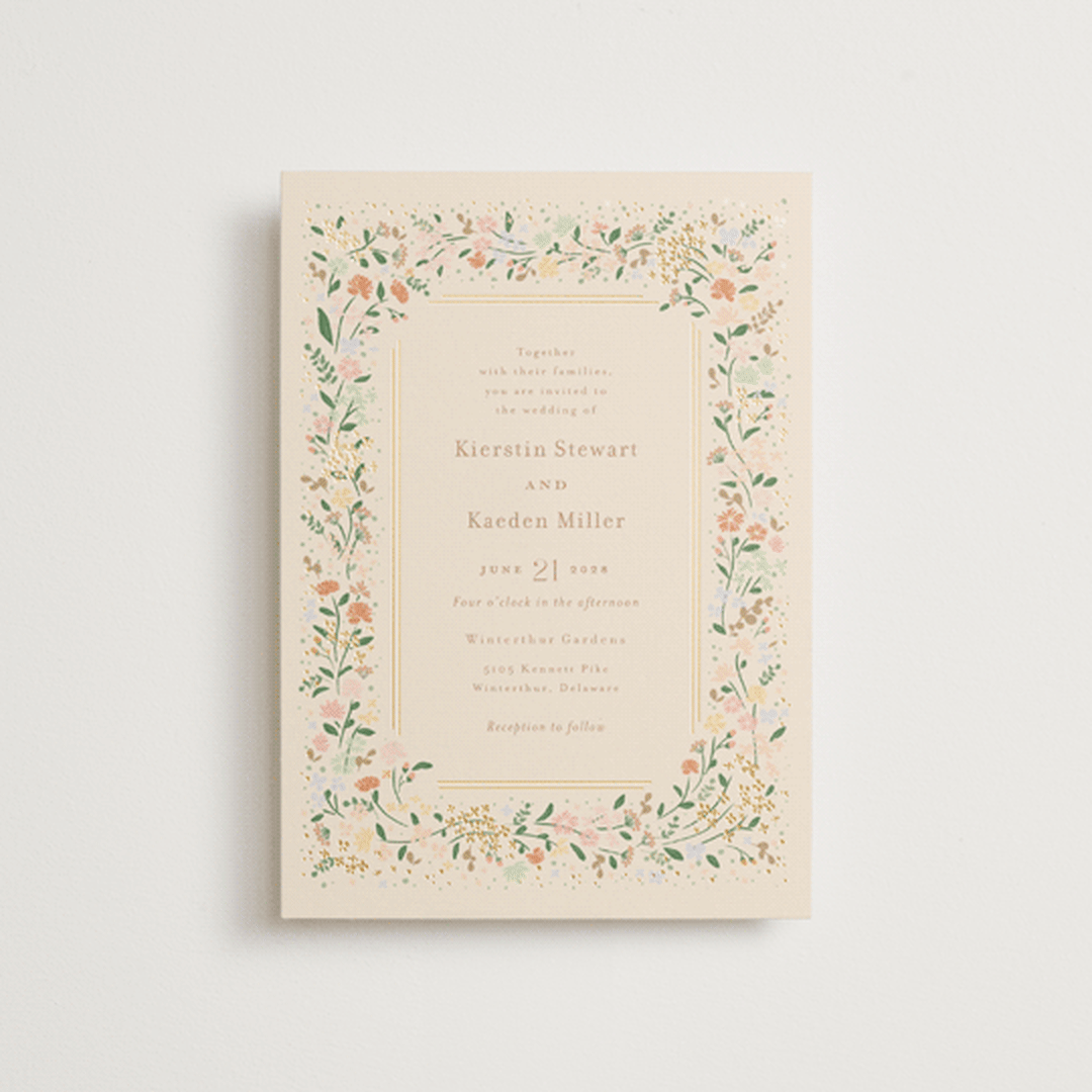 "Esther's garden" - Wedding Invitations in Ivory by Jennifer Wick - Front