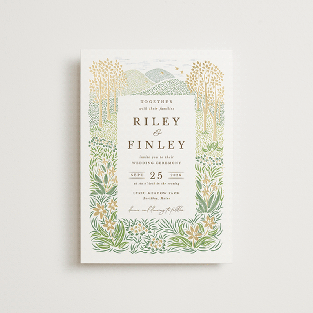 "In the country" - Wedding Invitations in Forest by Paper Sun Studio - Front