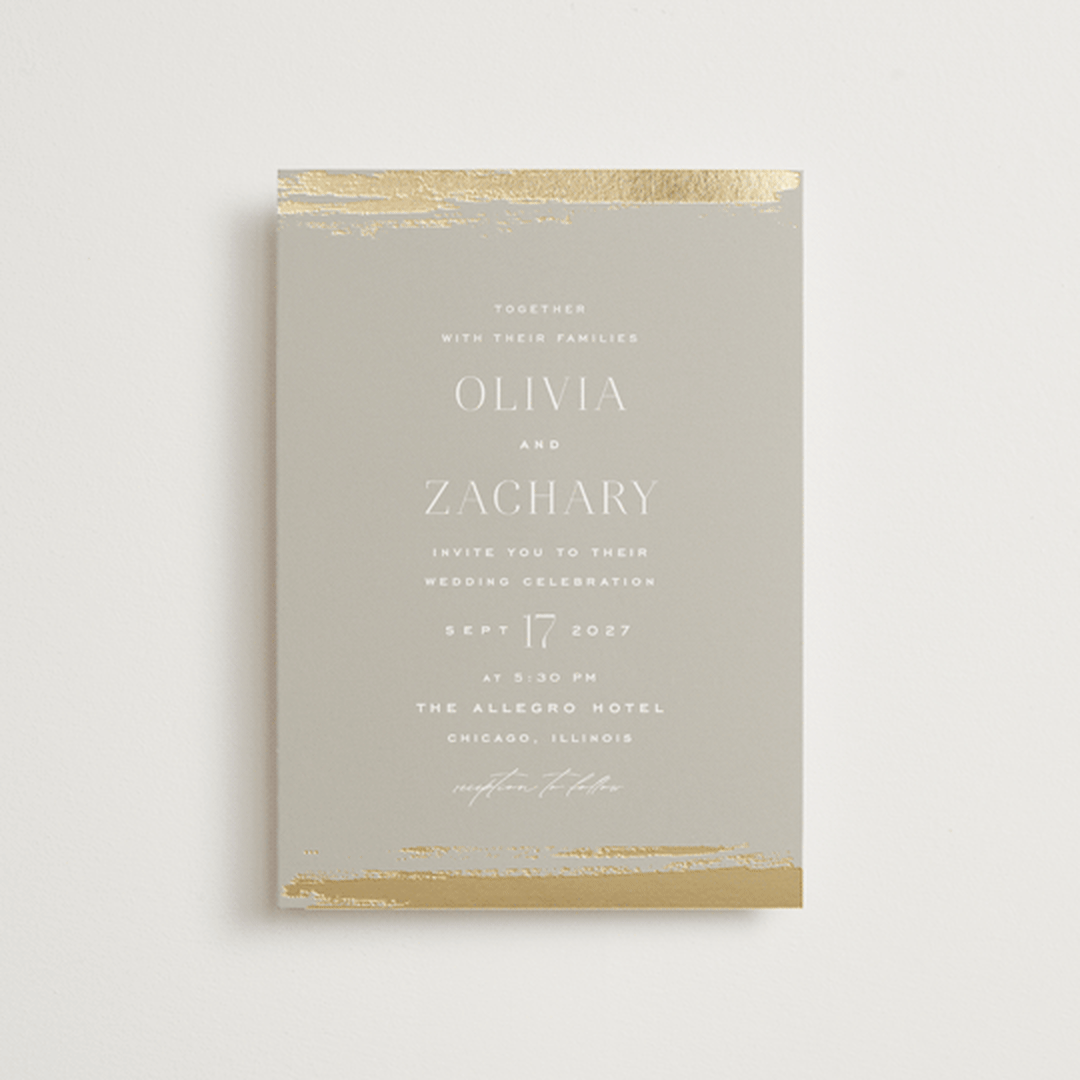 "True Love" - Wedding Invitations in Clay by Carolyn Nicks - Front
