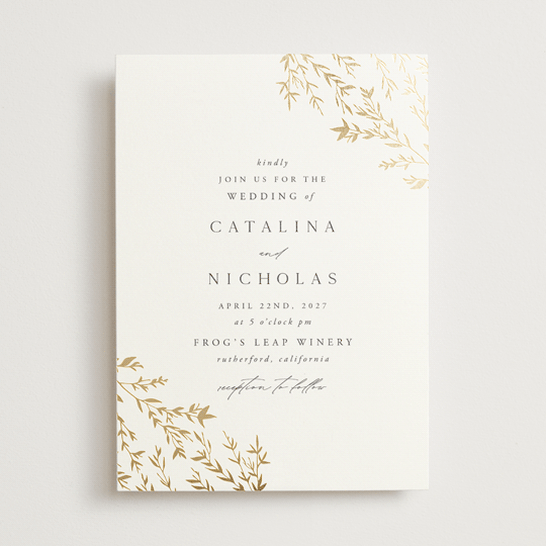 "Swoon" - Wedding Invitations in Cotton by Carolyn Nicks - Front