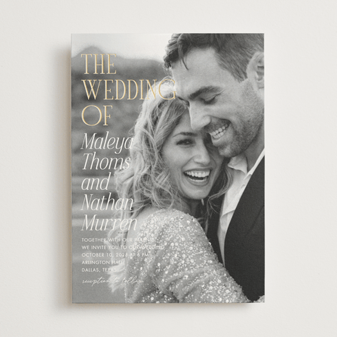 "Magazine" - Wedding Invitations in Lace by Kaydi Bishop - Front