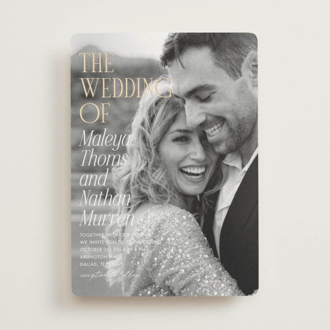 "Magazine" - Wedding Invitations in Lace by Kaydi Bishop - Front