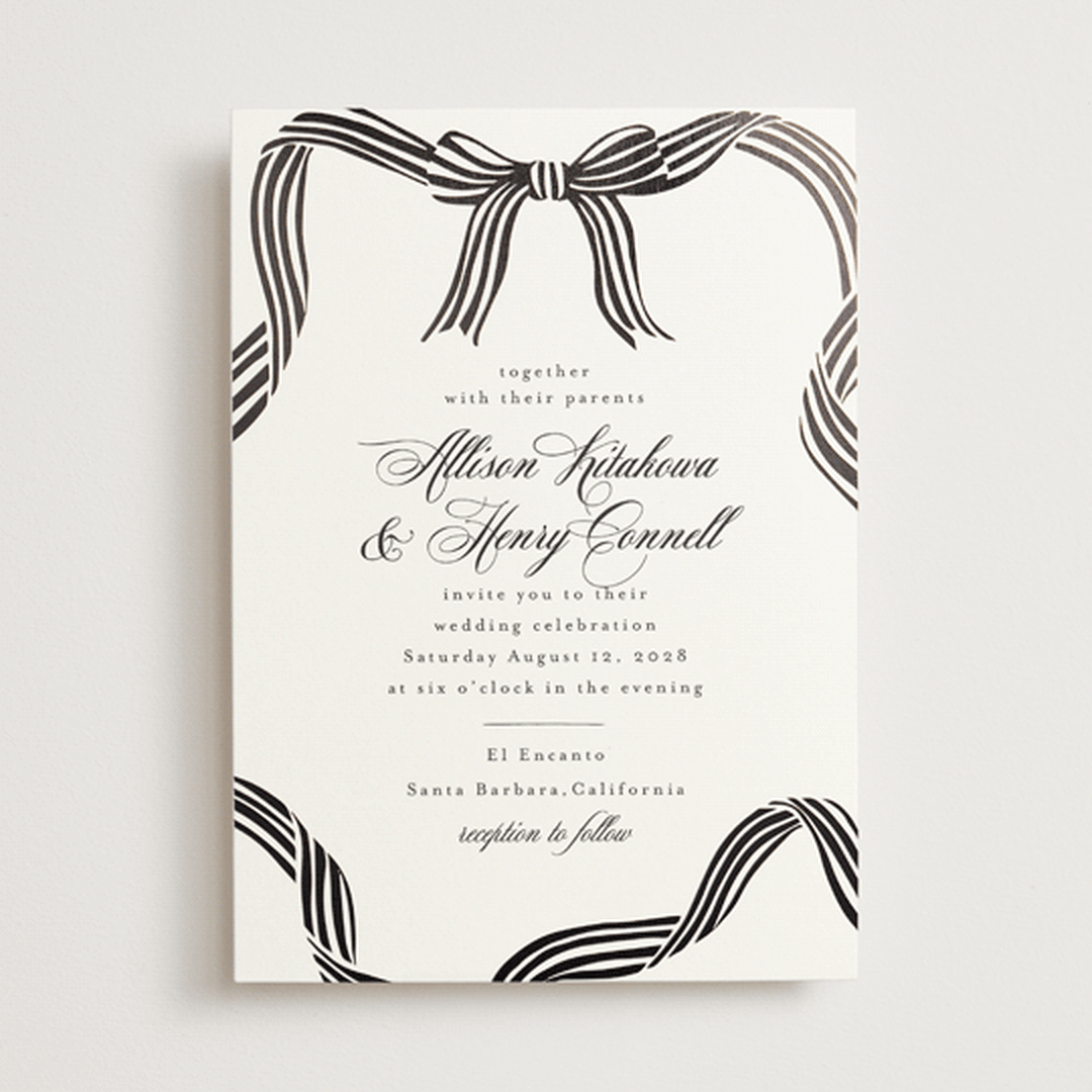 "All Tied Up" - Wedding Invitations in Diamond by Chris Griffith - Front