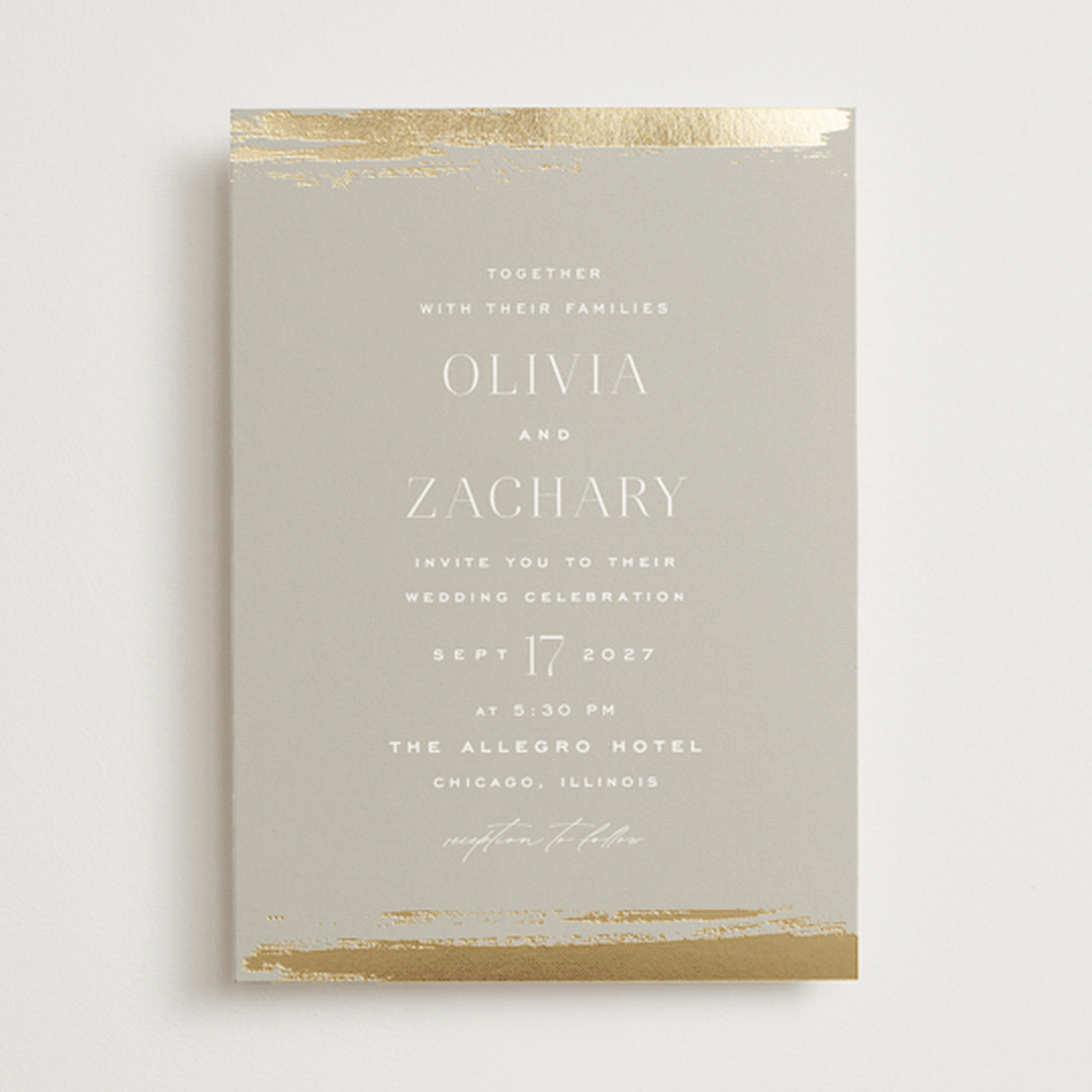 "True Love" - Wedding Invitations in Clay by Carolyn Nicks - Front
