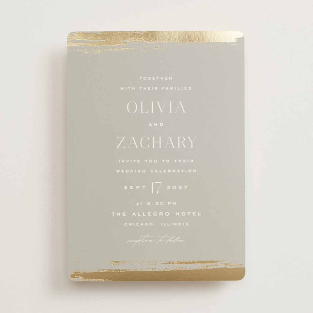 "True Love" - Wedding Invitations in Clay by Carolyn Nicks - Front